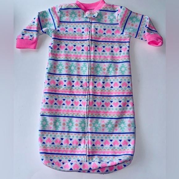 Carter’s Baby Girl Sleepsack Pajamas 0-9 Months Set Of 2 Blankets Baby Bedding - Picture 3 of 11